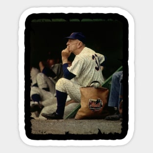 Casey Stengel in New York Mets Sticker